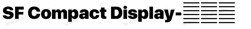 SF Compact Display字体转换
